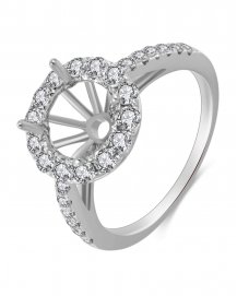 SEMI MOUNT DIAMOND ENGAGEMENT RING (TR3421)