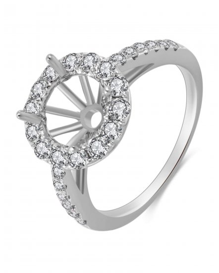SEMI MOUNT DIAMOND ENGAGEMENT RING (TR3421)