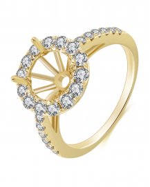 SEMI MOUNT DIAMOND ENGAGEMENT RING (TR3421)