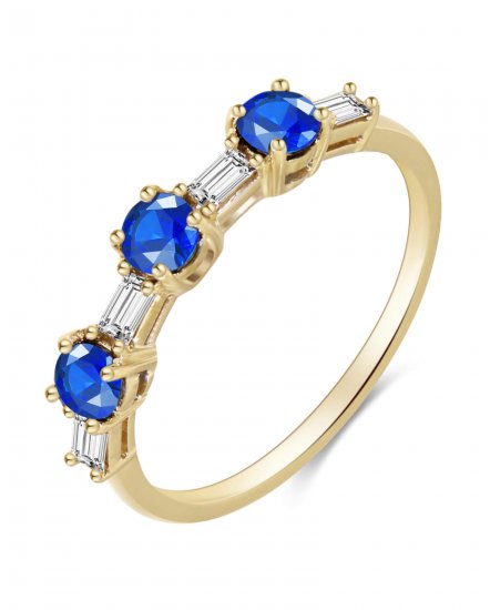 SAPPHIRE DIAMOND BAND (TR3463)