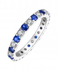 SAPPHIRE DIAMOND BAND (TR3466)