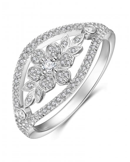 FLORAL STYLE DIAMOND RING (TR3486)