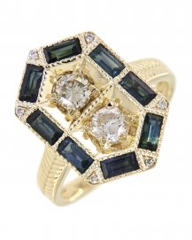 SAPPHIRE DIAMOND RING (TR3491)