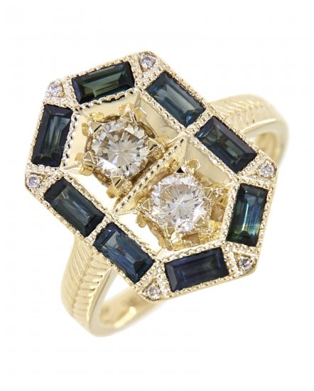 SAPPHIRE DIAMOND RING (TR3491)