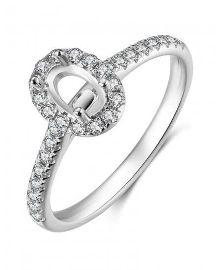 SEMI MOUNT DIAMOND ENGAGEMENT RING (TR3523)
