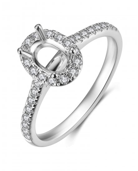 SEMI MOUNT DIAMOND ENGAGEMENT RING (TR3524)