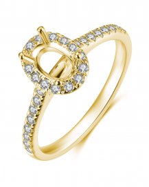 SEMI MOUNT DIAMOND ENGAGEMENT RING (TR3524)