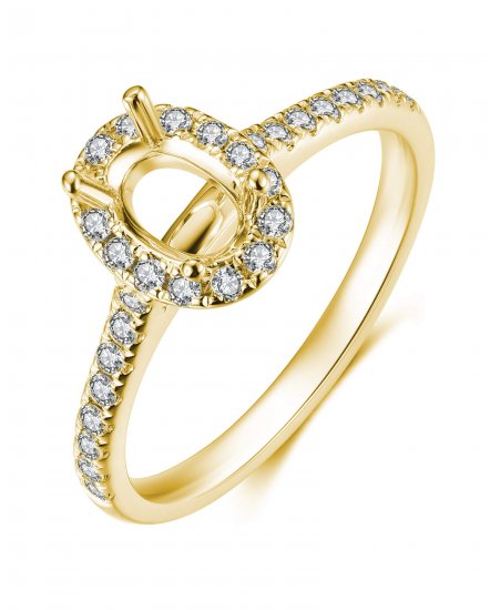 SEMI MOUNT DIAMOND ENGAGEMENT RING (TR3524)