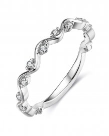 WAVY DIAMOND BAND (TR3576)