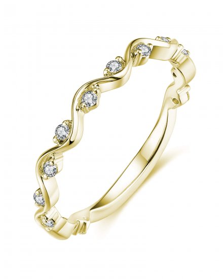 WAVY DIAMOND BAND (TR3576)