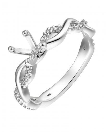 SEMI MOUNT DIAMOND  ENGAGEMENT RING (TR3580)