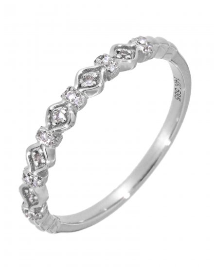 LEAF STYLE DIAMOND BAND (TR3597)