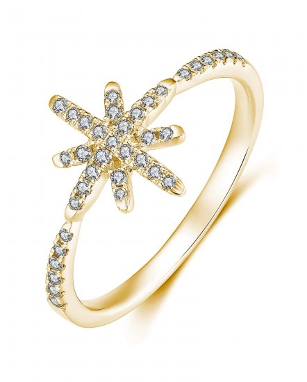 SNOW FLAKE DIAMOND RING (TR3603)