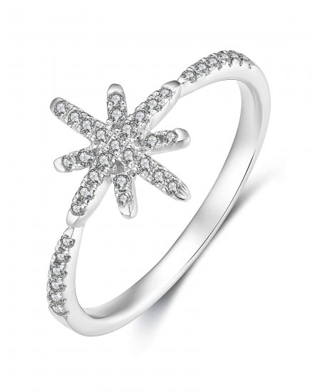 SNOW FLAKE DIAMOND RING (TR3603)