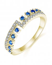 SAPPHIRE DIAMOND BAND (TR3610)