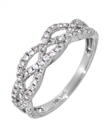 CRISS CROSS STYLE DIAMOND BAND (TR3611)