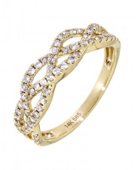 CRISS CROSS STYLE DIAMOND BAND (TR3611)