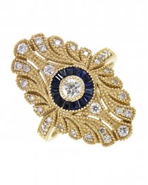 SAPPHIRE DIAMOND RING (TR3747)