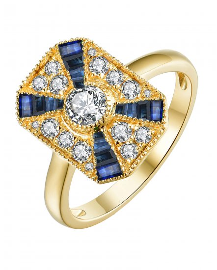 EMERALD DIAMOND RING (TR3768)