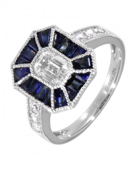 SAPPHIRE DIAMOND RING (TR3774)