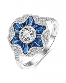 SAPPHIRE DIAMOND RING (TR3775)