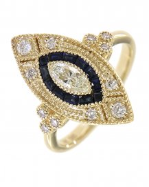 SAPPHIRE DIAMOND RING (TR3780)