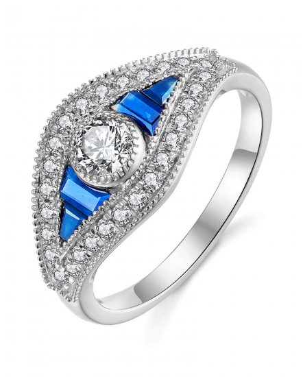 SAPPHIRE DIAMOND RING (TR3791)