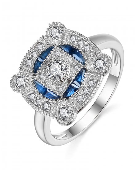 SAPPHIRE DIAMOND RING (TR3793)
