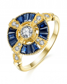 SAPPHIRE DIAMOND RING (TR3801)