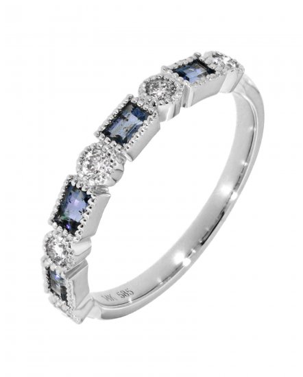 COLORED STONE DIAMOND BAND (TR3805)