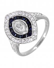 SAPPHIRE DIAMOND RING (TR3811)