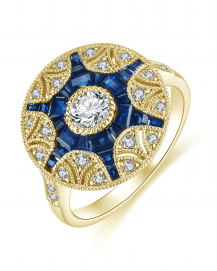 SAPPHIRE DIAMOND RING (TR3816)