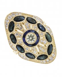 SAPPHIRE DIAMOND RING (TR3826)