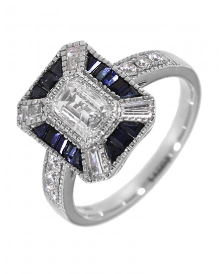 SAPPHIRE DIAMOND RING (TR3830)