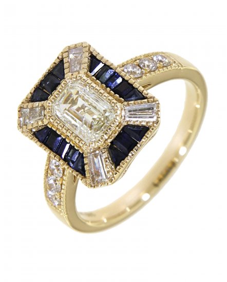 SAPPHIRE DIAMOND RING (TR3830)