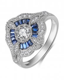 SAPPHIRE DIAMOND RING (TR3835)