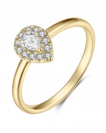 PEAR DIAMOND ENGAGEMENT RING (TR3838)