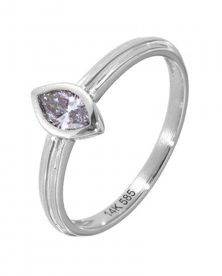 MARQUISE SOLITAIRE DIAMOND RING (TR3839)