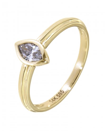 MARQUISE SOLITAIRE DIAMOND RING (TR3839)