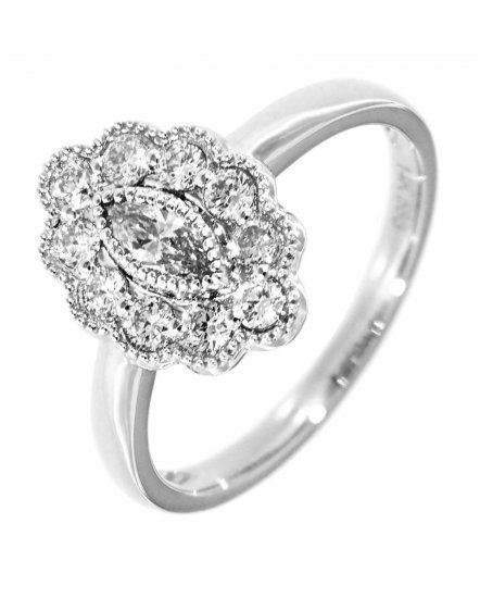 MARQUISE DIAMOND ENGAGEMENT RING (TR3857)