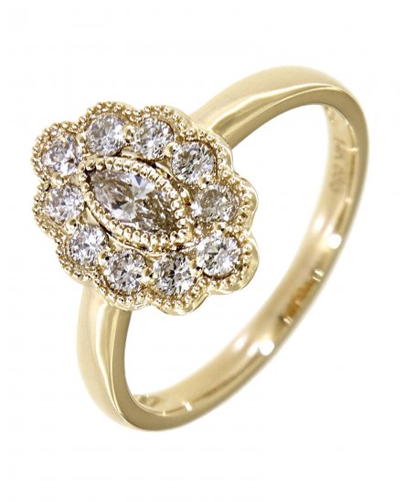 MARQUISE DIAMOND ENGAGEMENT RING (TR3857)