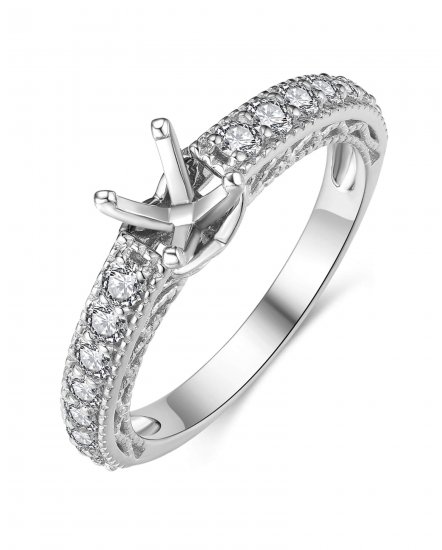 SEMI MOUNT DIAMOND ENGAGEMENT RING (TR3901)