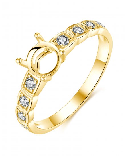 SEMI MOUNT DIAMOND ENGAGEMENT RING (TR3915)