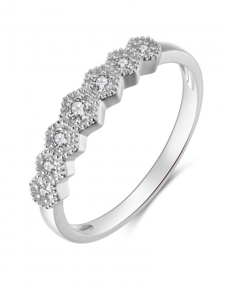 HEXAGON STYLE DIAMOND BAND (TR3943)