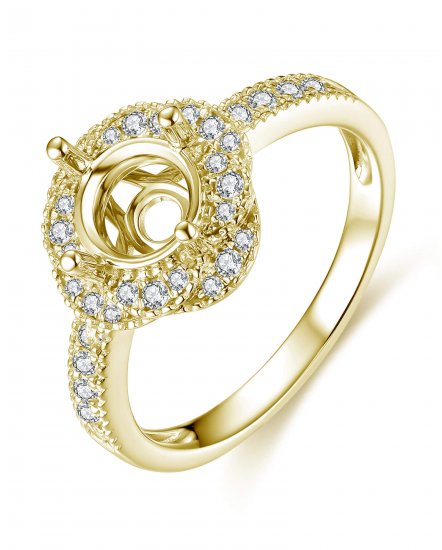 SEMI MOUNT DIAMOND ENGAGEMENT RING (TR3949)