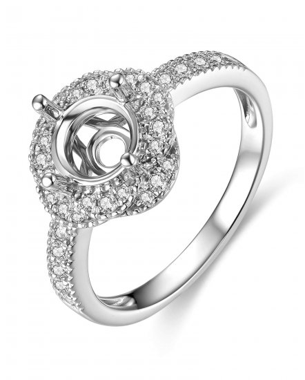 SEMI MOUNT DIAMOND ENGAGEMENT RING (TR3949)