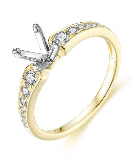 SEMI MOUNT DIAMOND ENGAGEMENT RING (TR3954)