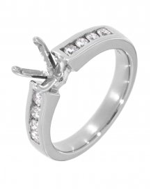 SEMI MOUNT DIAMOND ENGAGEMENT RING (TR397A)