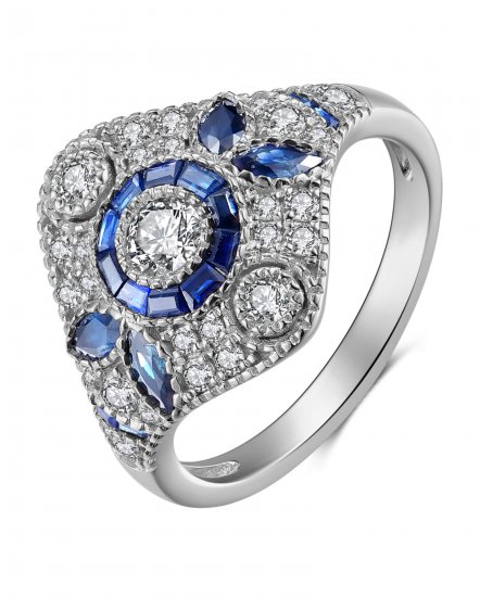 SAPPHIRE DIAMOND RING (TR4015)