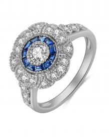 SAPPHIRE DIAMOND RING (TR4018)
